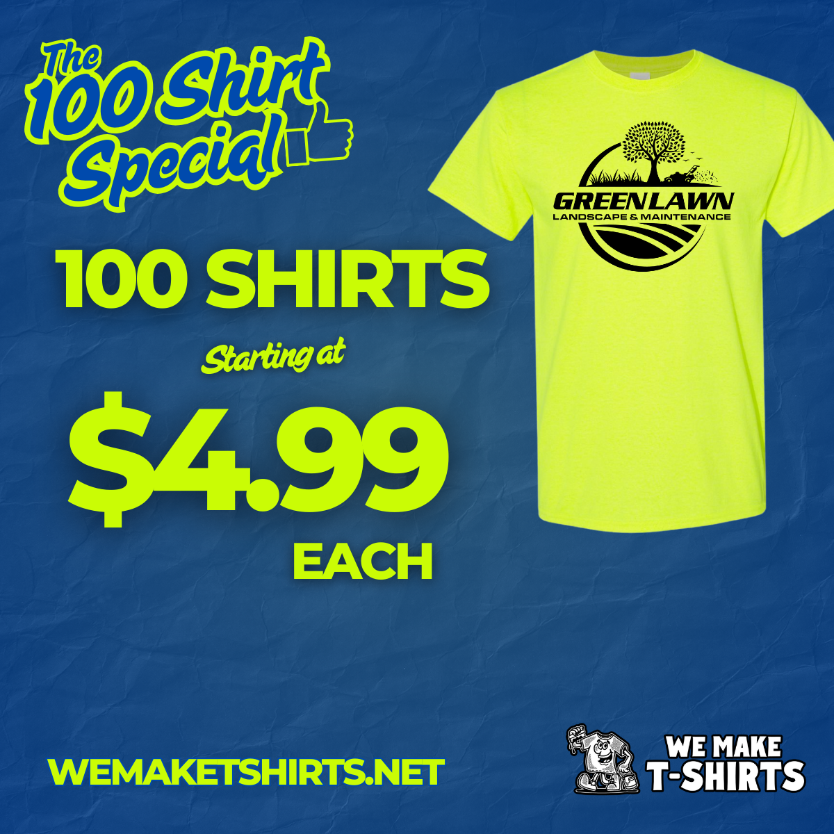 Custom printed shirt package