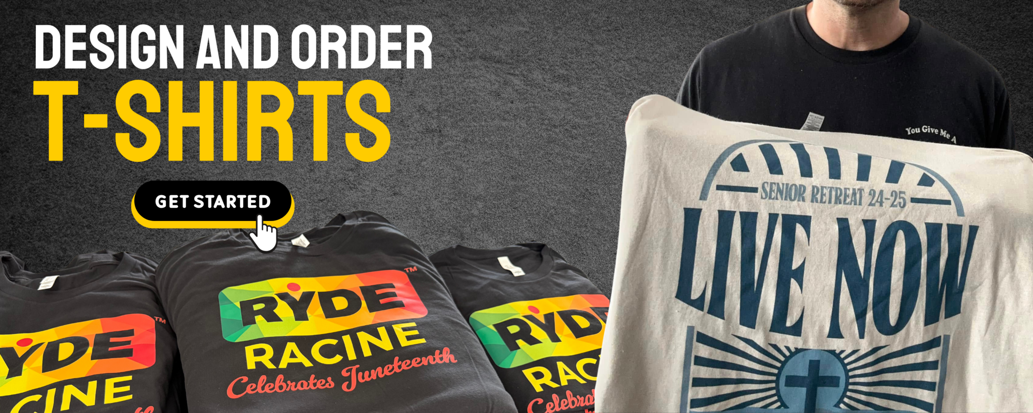 Order custom printed T-Shirts in Racine and Kenosha wisconsin - We Make T-Shirts