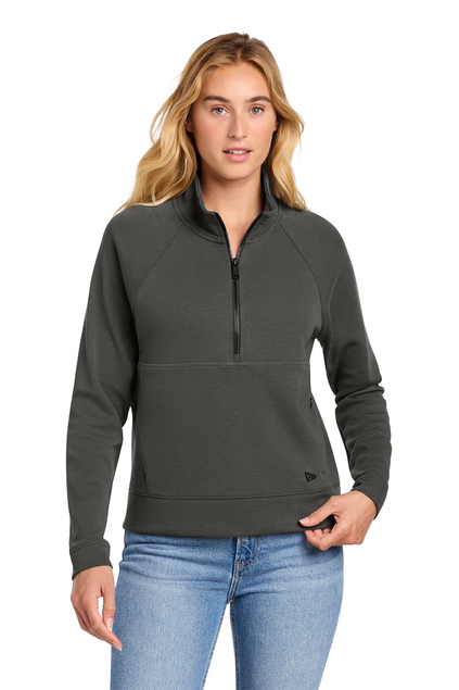 custom printed and embroidered womens 1/4 zip sweaters - we make t shirts - Racine, Kenosha, Milwaukee t shirt printing and embroidery