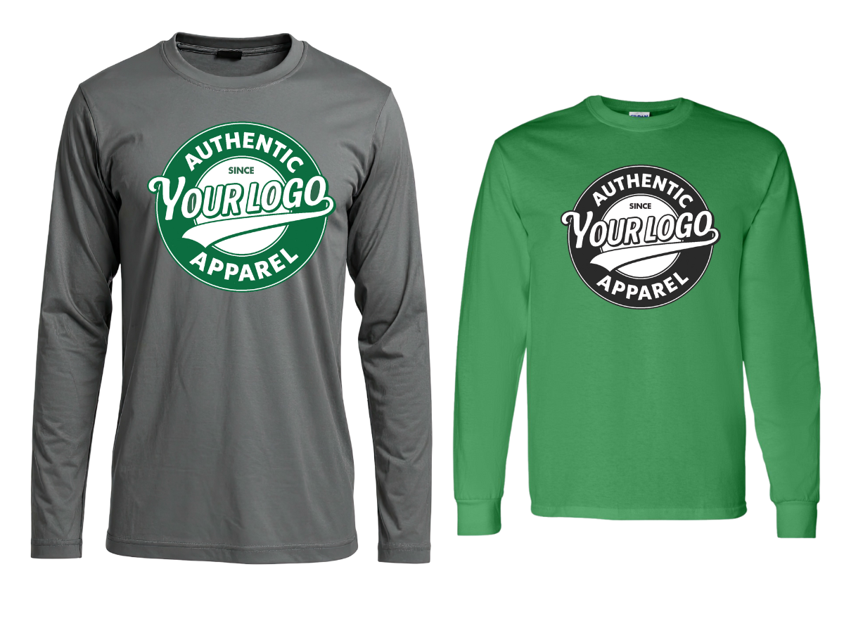 Custom screen printed long sleeve t shirts in kenosha wisconsin with no minimum
