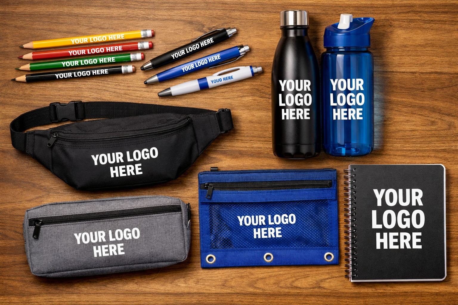 custom printed pens, custom printed pencils, water bottles, notepads, and pencil pouches - we make t shirts - racine, kenosha, milwaukee wisconsin - t shirt printing and embroidery
