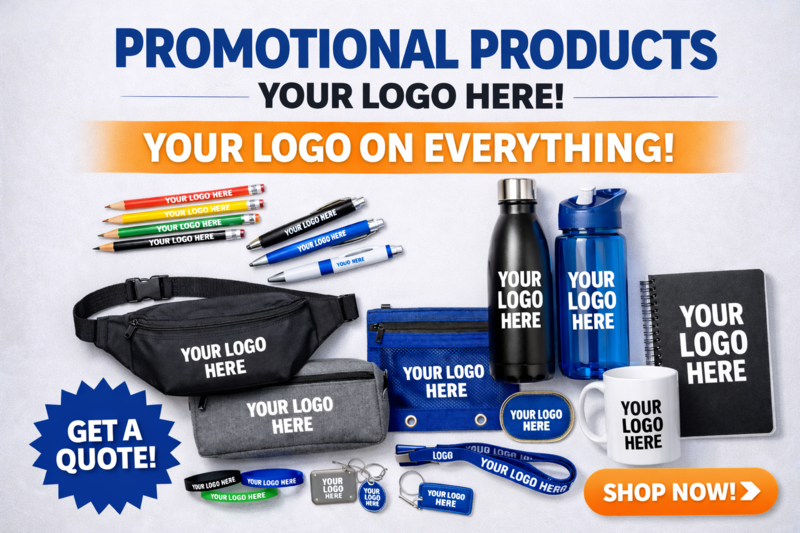 promotional products - we make t shirts - racine, kenosha, milwaukee wisconsin - screen printing and embroidery