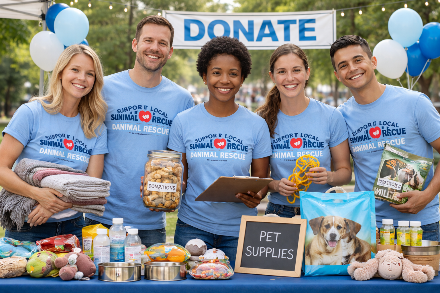 Milwaukee non profit organization wearing custom printed shirts from We Make T-Shirts in Racine wisconsin