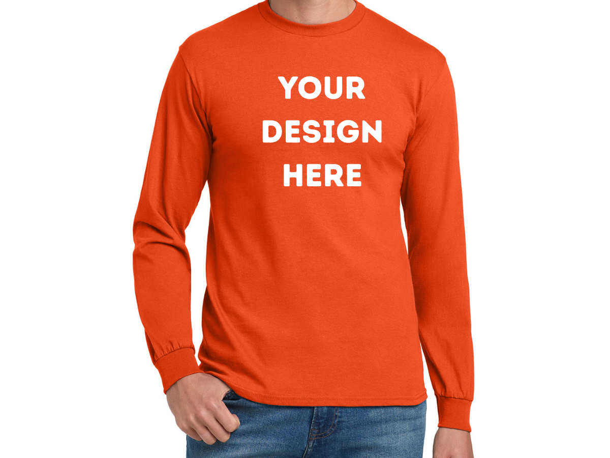 Custom printed long sleeve t shirts - racine, kenosha, milwaukee wisconsin - we make t shirts screen printing and embroidery