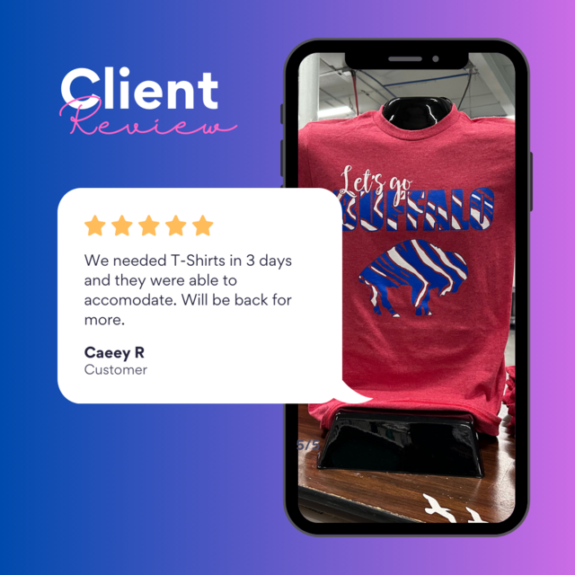 Client Review - We Make T-Shirts - Racine Kenosha Wisconsin