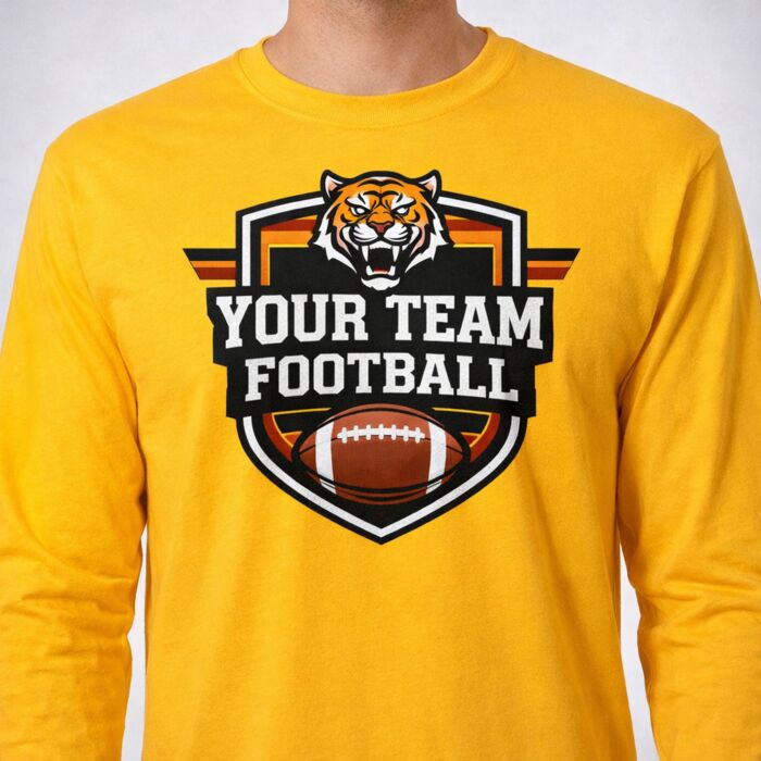 Premium Soft Cotton Long Sleeve Tee - Full Color Printing Thumbnail