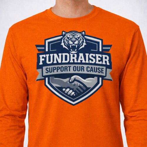 Classic Poly/Cotton Blend Long Sleeve Tee - Full Color Printing Thumbnail