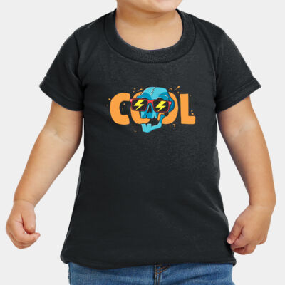 Cool Skull - Heavy Cotton Toddler T Shirt Thumbnail