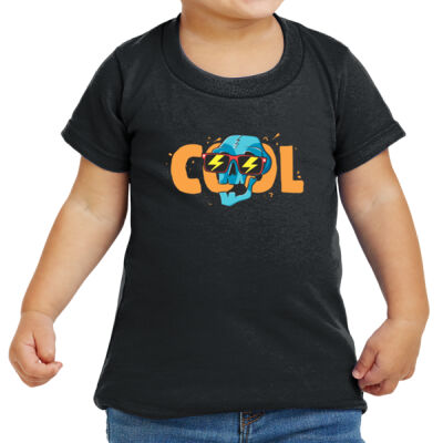 Cool Skull - Heavy Cotton Toddler T Shirt Thumbnail