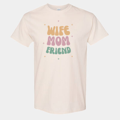 Wife, Mom, Friend - Standard Cotton™ T-Shirt Thumbnail