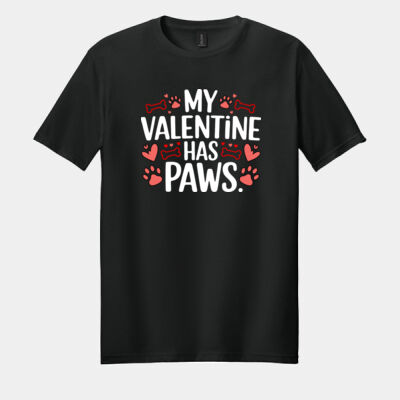 My Valentine Has Paws - Valentines Day T-Shirt - WMT Swag Shop - Racine  Thumbnail