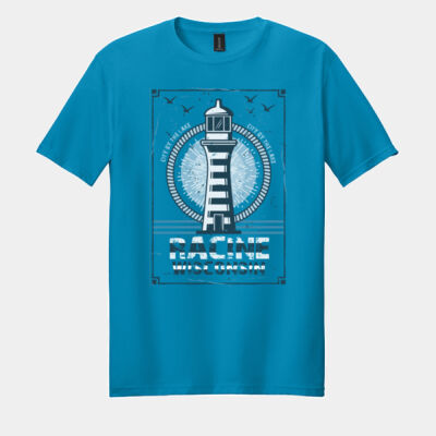 Racine Wisconsin Lighthouse - Racine Merch Softstyle ® T Shirt Thumbnail