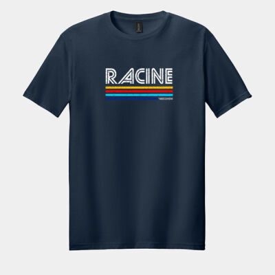Racine Retro Lines - Racine Merch Softstyle ® T Shirt Thumbnail