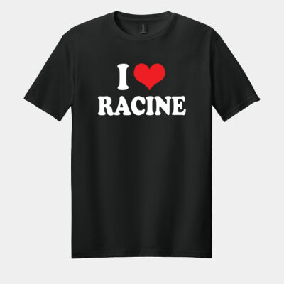 I Heart Racine - Racine Merch Softstyle ® T Shirt Thumbnail
