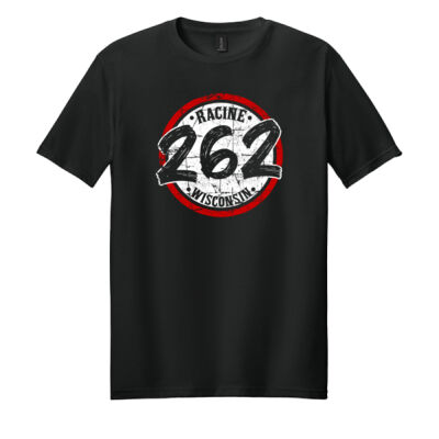 262 Badge - Red & White - Racine Merch Softstyle ® T Shirt Thumbnail