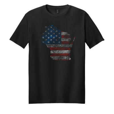 United States of Wisconsin - Racine Merch Softstyle ® T Shirt Thumbnail