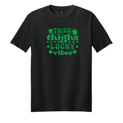 Thick Thighs Lucky Vibes - Racine Merch Softstyle ® T Shirt Thumbnail