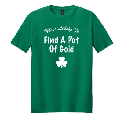Most Likely To Find A Pot Of Gold - Racine Merch Softstyle ® T Shirt Thumbnail