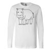 Premium Soft Cotton Long Sleeve Tee - Full Color Printing Thumbnail