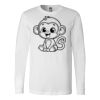 Premium Soft Cotton Long Sleeve Tee - Full Color Printing Thumbnail