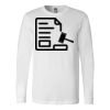 Premium Soft Cotton Long Sleeve Tee - Full Color Printing Thumbnail