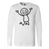Premium Soft Cotton Long Sleeve Tee - Full Color Printing Thumbnail