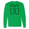 Heavy Cotton 100% Cotton Long Sleeve T Shirt Thumbnail