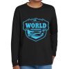Youth Heavy Cotton 100% Cotton Long Sleeve T Shirt Thumbnail