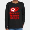 Youth Heavy Cotton 100% Cotton Long Sleeve T Shirt Thumbnail