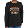 Youth Heavy Cotton 100% Cotton Long Sleeve T Shirt Thumbnail